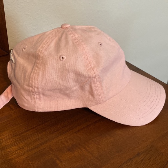Champion Logo Spell out Baseball Hat Strap Back Adjustable Pink Color - Picture 3 of 12